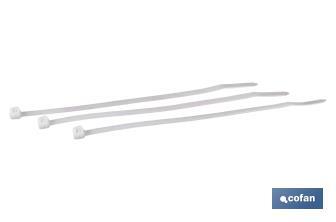 Nylon cable ties PA 6.6 White - Cofan