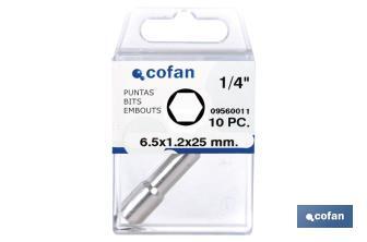 Adaptador para parafusos hexagonal magnetizado - Cofan