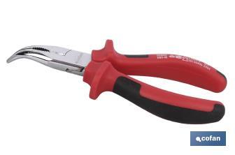 Bent nose pliers | Chrome-vanadium steel | Size: 200mm - Cofan