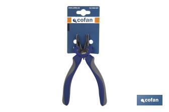 Combination pliers with spring | Electrician pliers with ergonomic handle | Size: 200mm - Cofan