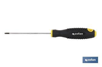 Ball head hex (Allen) screwdriver | Confort Plus Model | Available screw head from H2 to H10 - Cofan