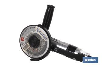 Meuleuse d'angle pneumatique pour disques Ø115/125mm | Meuleuse pneumatique 115/125mm de diamètre utile - Cofan