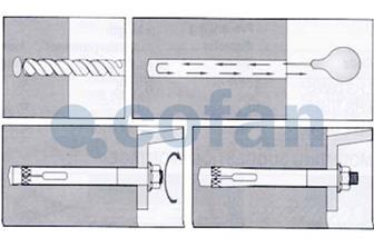 Metallic bolt with shackle - Cofan