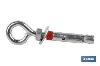 Metallic anchorage with eyebolt 6.8 Standard Blister - Cofan