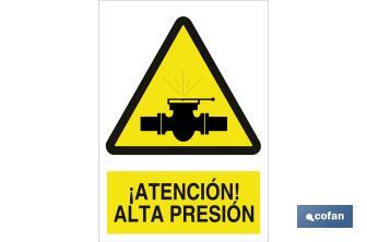 ¡ ATTENTION ! HAUTE PRESSION - Cofan