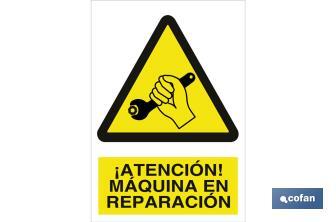 ¡Atención! máquina en reparación - Cofan