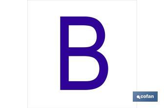 PVC GLASSPACK LETTER B - Cofan