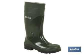 Rain Boot | Green | Security S5 | PVC | Steel Toe Cap and Insole - Cofan