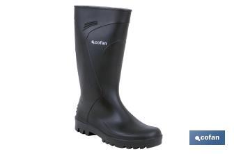 Rain Boot | Black | High Quality | PVC - Cofan