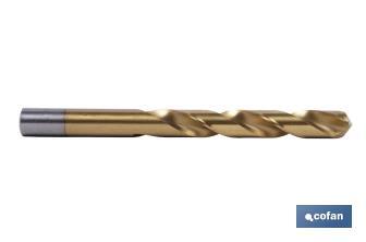 HSS TIN-DIN 338 twist drills - Cofan