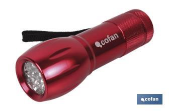 Lanterna em alumínio 9 LED COR - Cofan