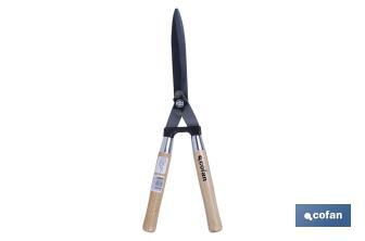 Professional hedge shears | Ergonomic wooden handle | Suitable for gardening and shrubs - Cofan
