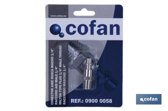 Connettore filetto maschio - Cofan