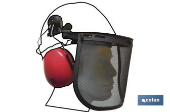 Helmet mounted earmuffs | Earmuffs with noise reduction | Suitable for safety helmets - Cofan
