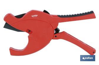 Pipe shears for plastic pipes | Diameter: 63mm (2" 1/2) | Instant Change System (ICS) - Cofan