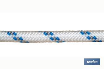 Cordão"HIPPIE" em variadas cores com medidas de 3mm de espessura X 100 metros de comprimento. Indicado para trabalhos manuais, porta-chaves, pulseiras, colares, pesca, redes de pesca e desporto, etc. - Cofan