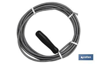 Spiral pipe cleaner | Available lengths in 3, 5 and 10m | Suitable for professional use - Cofan