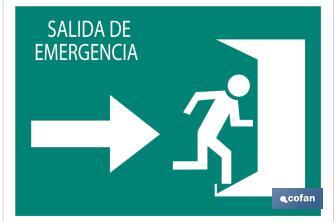 Salida emergencia "Derecha" Texto - Cofan