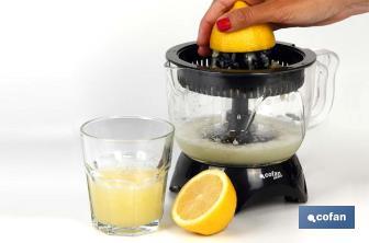 Electric juicer | Ontario Model | Power: 40W | 0.7l Capacity | ABS | Non-electrical parts suitable for dishwasher - Cofan