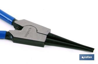 Round nose pliers for external circlips | High-quality steel | Size: 300mm - Cofan