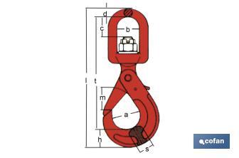 Drehender Haken Hoher Sicherheit G-80 - Cofan