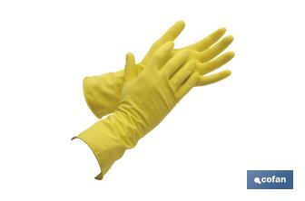 Gants en latex floqué | Préhension et maintien optimaux | Ils protègent et prennent soin de la peau - Cofan