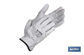 Cow leather glove | Standard quality | Safe and comfortable gloves | Tough and durable gloves - Cofan