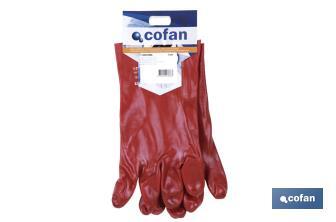 Gants en PVC étanche | Ils protègent et prennent soin de la peau | Idéaux pour les tâches de nettoyage - Cofan