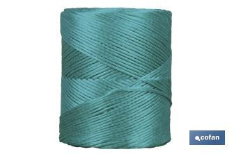 Green synthetic raffia thread - Cofan