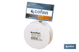 Hilo de Sedal Monofilamento de Nylon 100% Blanco - Cofan