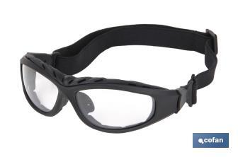 Lunettes de sécurité Rembourrées | Protection 4 en 1 | Verres avec revêtement dur - Cofan