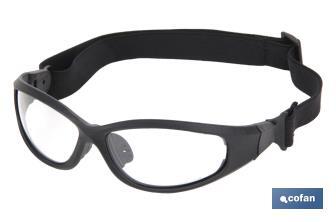 Óculos de Segurança Acolchoados | 4 em 1 | Escuro - Cofan