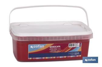 Peinture acrylique monocouche | Plusieurs couleurs | Convient pour utiliser à l'intérieur - Cofan