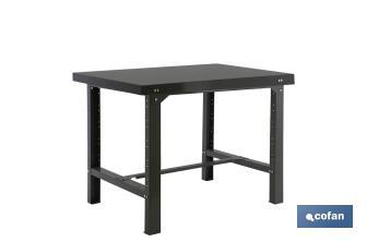 Workbench | Suitable for workshop and garage | Anthracite | Size: 120 X 73cm - Cofan