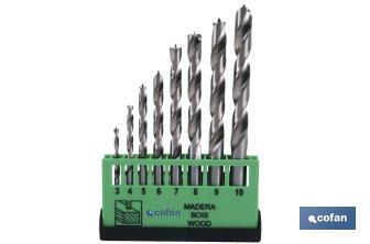 Professional drill bits for wood set - Cofan