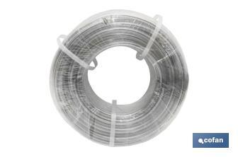Manguera monocapa cristal | Fabricada en PVC transparente | Con varias medidas de diámetro y longitud - Cofan