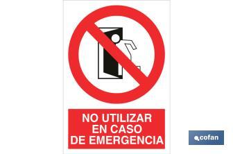 Do not use in case of emergency - Cofan