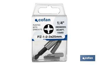 Adapter + 3 PZ-Bits - Cofan