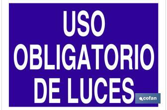 Uso obrigatório de luzes - Cofan