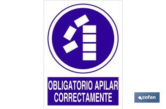 Obligatorio apilar correctamente - Cofan