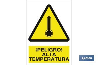 ¡Peligro! alta temperatura - Cofan