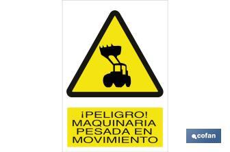 ¡ DANGER ! MACHINES PESÉES EN MOUVEMENT - Cofan