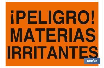 ¡Peligro! materias irritantes - Cofan