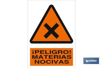 ¡Peligro! materias nocivas - Cofan