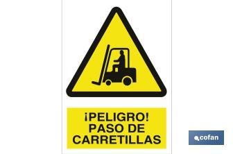 ¡Peligro! paso de carretillas - Cofan