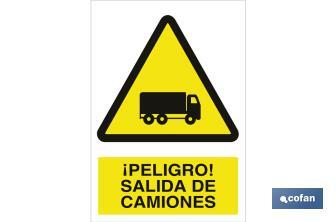 ¡Peligro! salida de camiones - Cofan