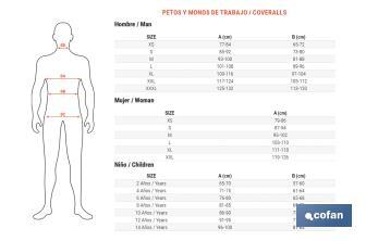 Khaki/Havane Coverall | Tournevis Model | For Children | With Two Zip Fasteners - Cofan