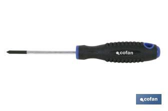 Phillips screwdriver | DIN ISO 8764-1 | Confort Plus Model | Available sizes from PH0 to PH3 - Cofan