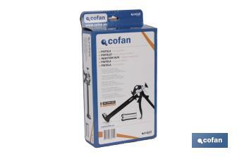 Professional resin applicator gun | Gun for do-it-yourself tasks and alterations | Suitable for 380ml cartridges - Cofan