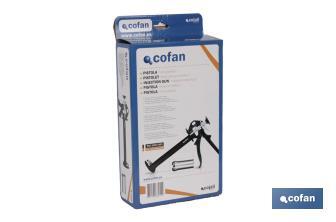 Pistola profesional para resina | Pistola para bricolaje y reformas | Para cartuchos de 380 ml - Cofan